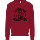 Father & Son Best Friends Father's Day Kids Sweatshirt Jumper Red