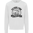 Father & Son Best Friends Father's Day Kids Sweatshirt Jumper White