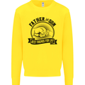 Father & Son Best Friends Father's Day Kids Sweatshirt Jumper Yellow