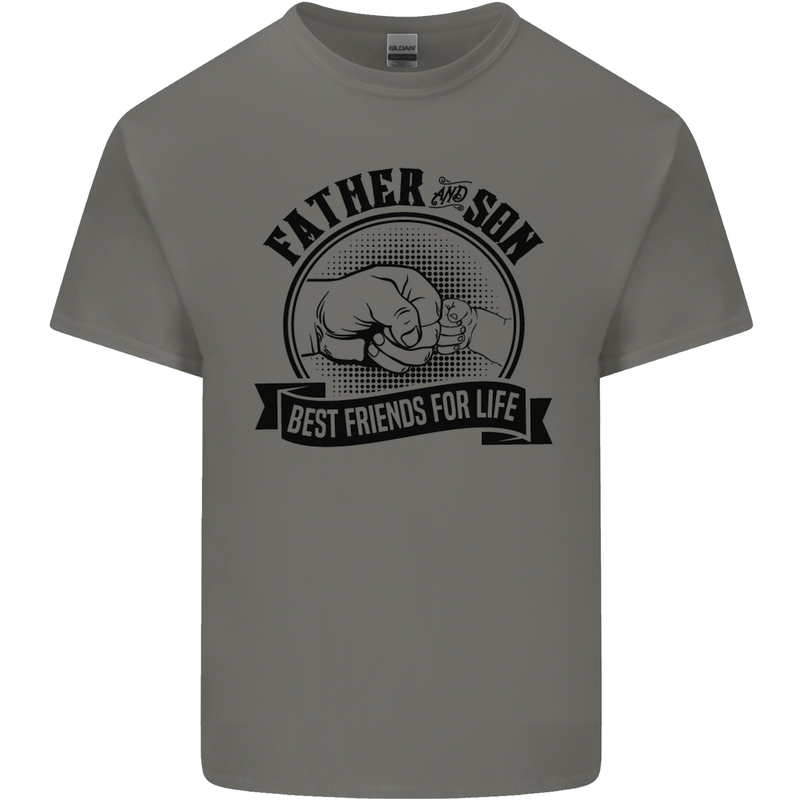 Father & Son Best Friends Father's Day Kids T-Shirt Childrens Charcoal