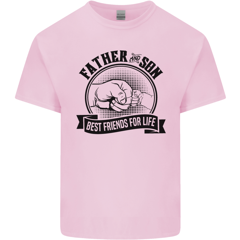 Father & Son Best Friends Father's Day Kids T-Shirt Childrens Light Pink