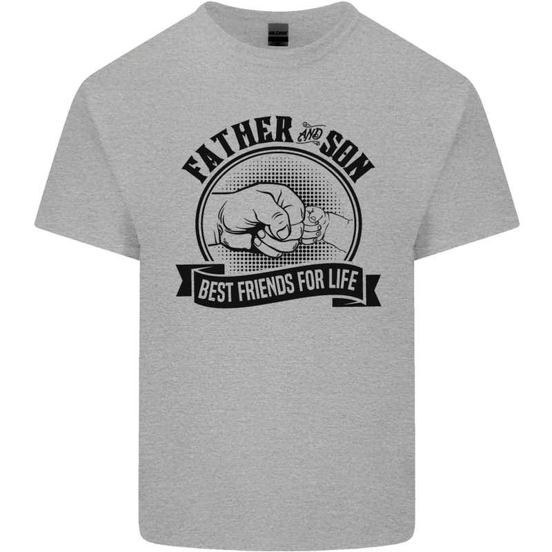 Father & Son Best Friends Father's Day Kids T-Shirt Childrens Sports Grey