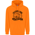 Father & Son Best Friends Father's Day Mens 80% Cotton Hoodie Orange