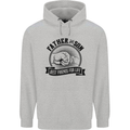 Father & Son Best Friends Father's Day Mens 80% Cotton Hoodie Sports Grey