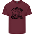 Father & Son Best Friends Father's Day Mens Cotton T-Shirt Tee Top Maroon