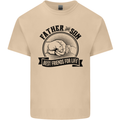 Father & Son Best Friends Father's Day Mens Cotton T-Shirt Tee Top Sand