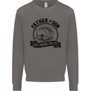 Father & Son Best Friends Father's Day Mens Sweatshirt Jumper Charcoal