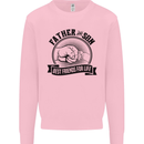 Father & Son Best Friends Father's Day Mens Sweatshirt Jumper Light Pink