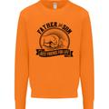 Father & Son Best Friends Father's Day Mens Sweatshirt Jumper Orange