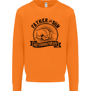 Father & Son Best Friends Father's Day Mens Sweatshirt Jumper Orange