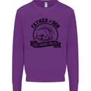 Father & Son Best Friends Father's Day Mens Sweatshirt Jumper Purple