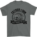Father & Son Best Friends Father's Day Mens T-Shirt Cotton Gildan Charcoal