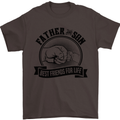 Father & Son Best Friends Father's Day Mens T-Shirt Cotton Gildan Dark Chocolate