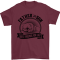 Father & Son Best Friends Father's Day Mens T-Shirt Cotton Gildan Maroon