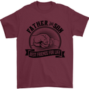 Father & Son Best Friends Father's Day Mens T-Shirt Cotton Gildan Maroon