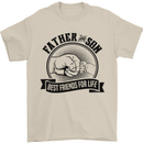Father & Son Best Friends Father's Day Mens T-Shirt Cotton Gildan Sand