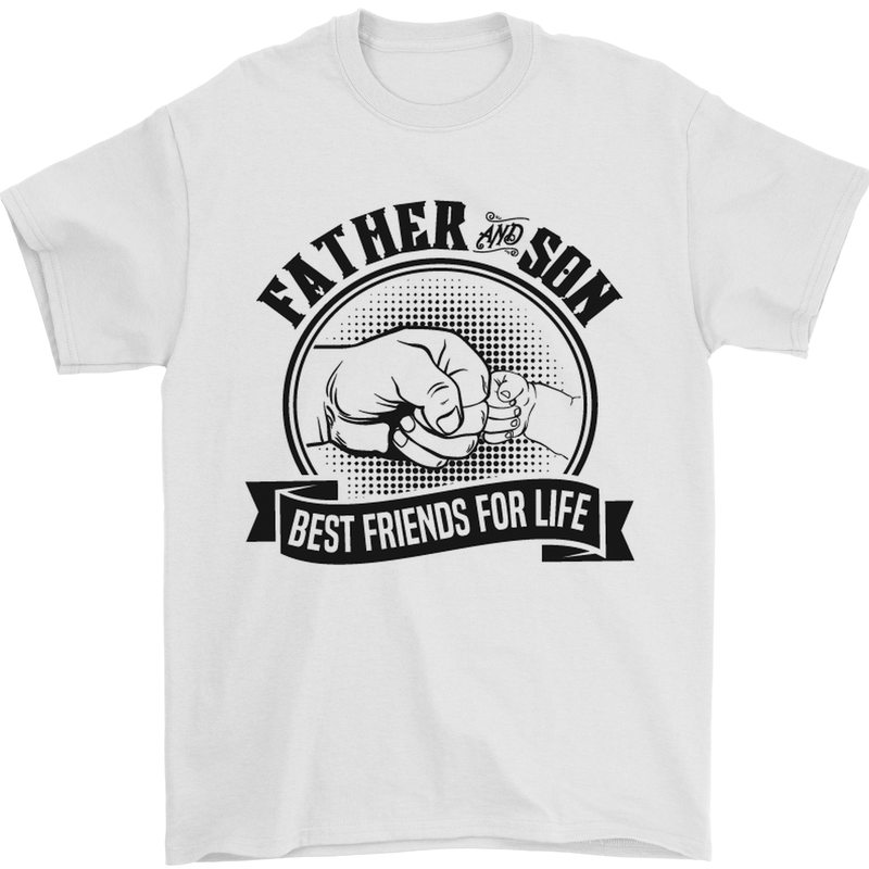 Father & Son Best Friends Father's Day Mens T-Shirt Cotton Gildan White