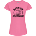 Father & Son Best Friends Father's Day Womens Petite Cut T-Shirt Azalea