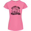 Father & Son Best Friends Father's Day Womens Petite Cut T-Shirt Azalea