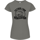 Father & Son Best Friends Father's Day Womens Petite Cut T-Shirt Charcoal