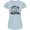 Father & Son Best Friends Father's Day Womens Petite Cut T-Shirt Light Blue