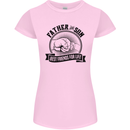 Father & Son Best Friends Father's Day Womens Petite Cut T-Shirt Light Pink