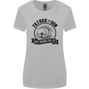Father & Son Best Friends Father's Day Womens Wider Cut T-Shirt Sports Grey