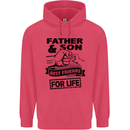 Father & Son Best Friends for Life Childrens Kids Hoodie Heliconia