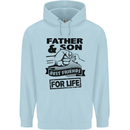 Father & Son Best Friends for Life Childrens Kids Hoodie Light Blue