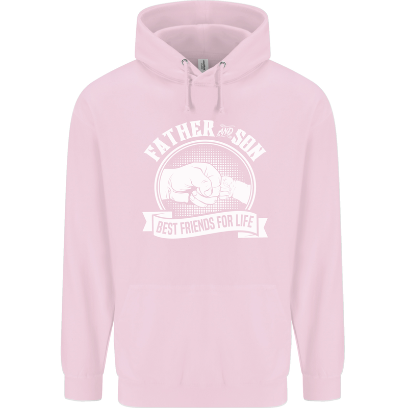 Father & Son Best Friends for Life Childrens Kids Hoodie Light Pink
