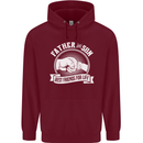 Father & Son Best Friends for Life Childrens Kids Hoodie Maroon