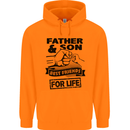 Father & Son Best Friends for Life Childrens Kids Hoodie Orange