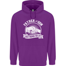 Father & Son Best Friends for Life Childrens Kids Hoodie Purple
