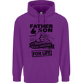 Father & Son Best Friends for Life Childrens Kids Hoodie Purple