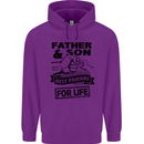 Father & Son Best Friends for Life Childrens Kids Hoodie Purple