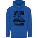 Father & Son Best Friends for Life Childrens Kids Hoodie Royal Blue