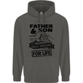 Father & Son Best Friends for Life Childrens Kids Hoodie Storm Grey