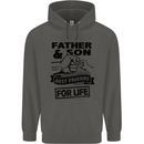 Father & Son Best Friends for Life Childrens Kids Hoodie Storm Grey
