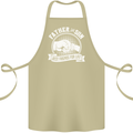 Father & Son Best Friends for Life Cotton Apron 100% Organic Khaki