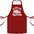 Father & Son Best Friends for Life Cotton Apron 100% Organic Maroon