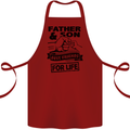 Father & Son Best Friends for Life Cotton Apron 100% Organic Maroon