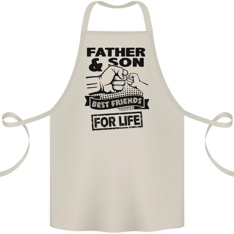 Father & Son Best Friends for Life Cotton Apron 100% Organic Natural
