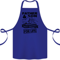 Father & Son Best Friends for Life Cotton Apron 100% Organic Royal Blue
