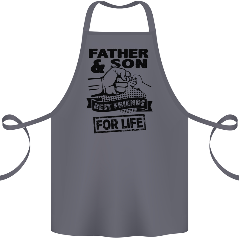 Father & Son Best Friends for Life Cotton Apron 100% Organic Steel