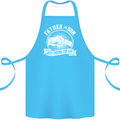 Father & Son Best Friends for Life Cotton Apron 100% Organic Turquoise
