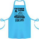 Father & Son Best Friends for Life Cotton Apron 100% Organic Turquoise