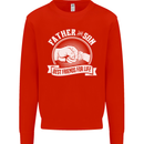 Father & Son Best Friends for Life Kids Sweatshirt Jumper Bright Red