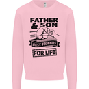 Father & Son Best Friends for Life Kids Sweatshirt Jumper Light Pink
