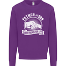 Father & Son Best Friends for Life Kids Sweatshirt Jumper Purple