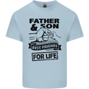 Father & Son Best Friends for Life Kids T-Shirt Childrens Light Blue